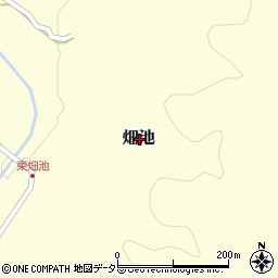 鳥取県西伯郡伯耆町畑池周辺の地図