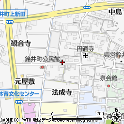 愛知県岩倉市鈴井町蔵前19周辺の地図