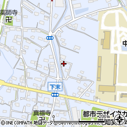 愛知県小牧市下末1336周辺の地図