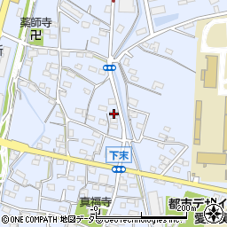 愛知県小牧市下末1307周辺の地図