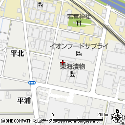 愛知県一宮市明地南茱之木周辺の地図