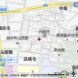 愛知県岩倉市鈴井町蔵前41周辺の地図