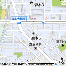 ナガヤ塗料株式会社　一宮営業所周辺の地図