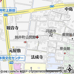 愛知県岩倉市鈴井町蔵前19-1周辺の地図