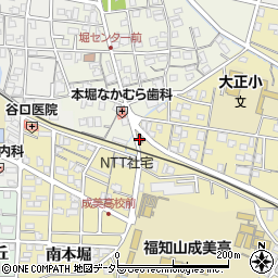 福知山堀簡易郵便局周辺の地図