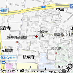 愛知県岩倉市鈴井町蔵前41-1周辺の地図