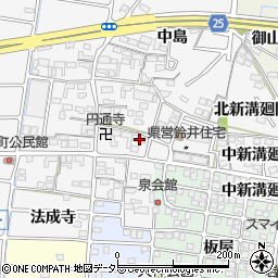 愛知県岩倉市鈴井町蔵前60-7周辺の地図