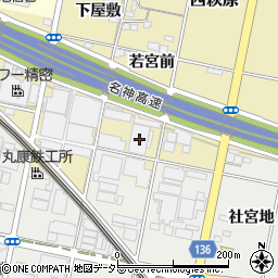 愛知県一宮市西萩原若宮前100周辺の地図