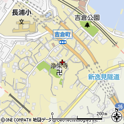 神奈川県横須賀市吉倉町周辺の地図