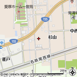 愛知県一宮市大和町苅安賀杉山周辺の地図