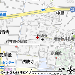 愛知県岩倉市鈴井町蔵前46周辺の地図