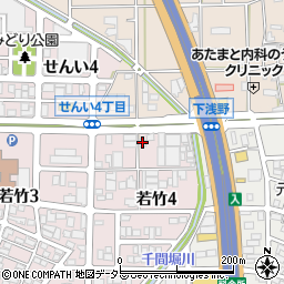 ダスキン名岐サービスマスター店周辺の地図