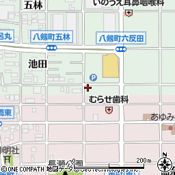 愛知県岩倉市八剱町六反田53-1周辺の地図
