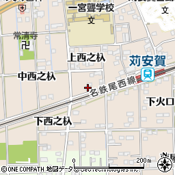 愛知県一宮市大和町苅安賀上西之杁99周辺の地図