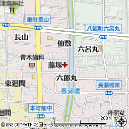 愛知県岩倉市東町六郎丸40-1周辺の地図
