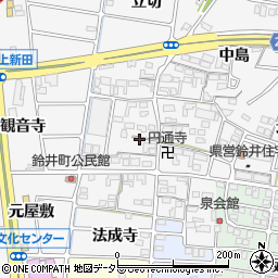 愛知県岩倉市鈴井町蔵前46-5周辺の地図