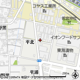 愛知県一宮市明地南茱之木6周辺の地図