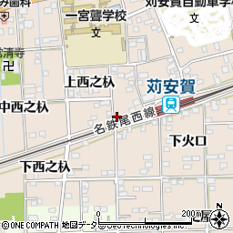 愛知県一宮市大和町苅安賀上西之杁94周辺の地図