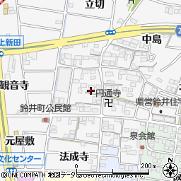愛知県岩倉市鈴井町蔵前51周辺の地図