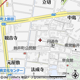 愛知県岩倉市鈴井町蔵前50周辺の地図