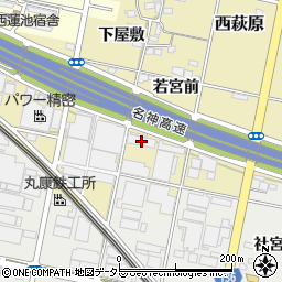 愛知県一宮市西萩原若宮前81周辺の地図
