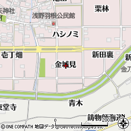 愛知県一宮市千秋町浅野羽根金城見周辺の地図