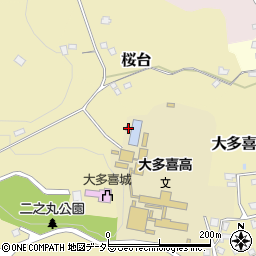 千葉県夷隅郡大多喜町大多喜342周辺の地図