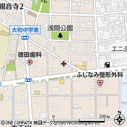 愛知県一宮市大和町苅安賀東山王周辺の地図