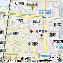 愛知県岩倉市東町廻間周辺の地図