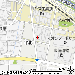 愛知県一宮市明地南茱之木5周辺の地図