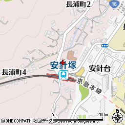 横須賀市北消防署長浦出張所周辺の地図