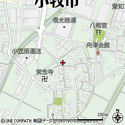 愛知県小牧市舟津2371周辺の地図