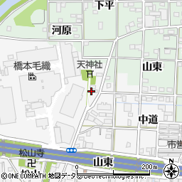 愛知県一宮市萩原町萩原松山670周辺の地図