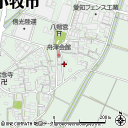 愛知県小牧市舟津1642周辺の地図