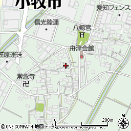 愛知県小牧市舟津2379周辺の地図