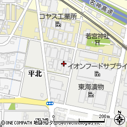 愛知県一宮市明地南茱之木19周辺の地図