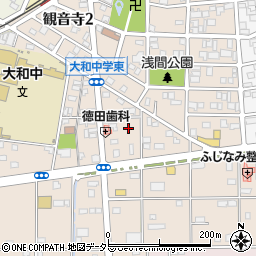 愛知県一宮市大和町苅安賀西山王周辺の地図