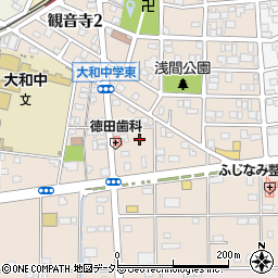 愛知県一宮市大和町苅安賀（西山王）周辺の地図