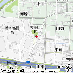 愛知県一宮市萩原町萩原松山671周辺の地図
