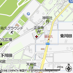 愛知県一宮市祐久西川田周辺の地図