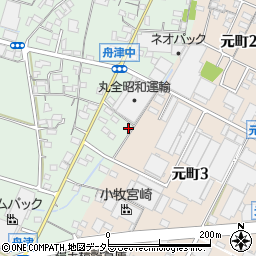愛知県小牧市舟津532周辺の地図