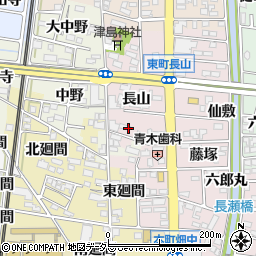 愛知県岩倉市東町長山周辺の地図