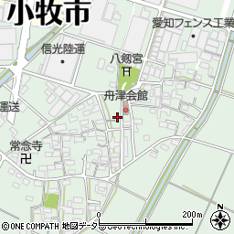 愛知県小牧市舟津835-5周辺の地図