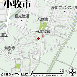 愛知県小牧市舟津835-9周辺の地図