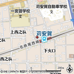 愛知県一宮市大和町苅安賀上西之杁73周辺の地図