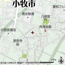 愛知県小牧市舟津1120周辺の地図