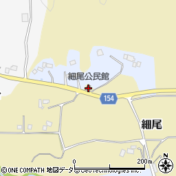 細尾公民館周辺の地図