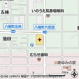 カネスエ周辺の地図