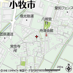 愛知県小牧市舟津2380周辺の地図