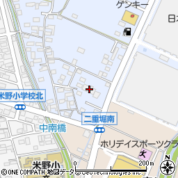 愛知県小牧市二重堀1558周辺の地図